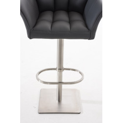 Taburete De Bar Damaso Gris,Acero inoxidable
