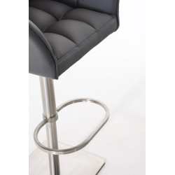 Taburete De Bar Damaso Gris,Acero inoxidable