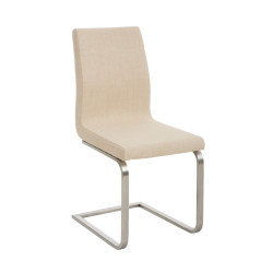 Silla De Comedor Belfort En Tela Crema