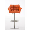 Taburete De Bar Damaso Naranja,Acero inoxidable