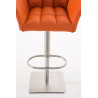 Taburete De Bar Damaso Naranja,Acero inoxidable