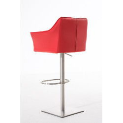 Taburete De Bar Damaso Rojo,Acero inoxidable