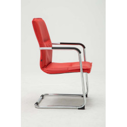 Silla Seattle en Estilo Cantiléver Rojo