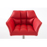 Taburete De Bar Damaso Rojo,Acero inoxidable
