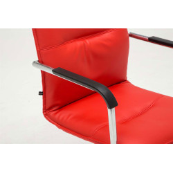 Silla Seattle en Estilo Cantiléver Rojo