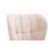 Silla de Comedor Elda Tapizada en Tela Crema