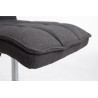 Silla de comedor Peking V2 tela Gris oscuro