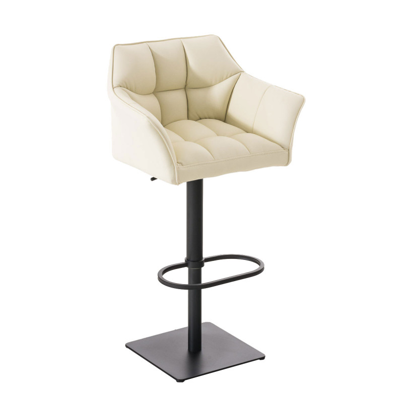Taburete De Bar Damaso Crema,Negro