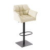Taburete De Bar Damaso Crema,Negro
