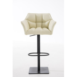 Taburete De Bar Damaso Crema,Negro