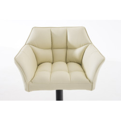 Taburete De Bar Damaso Crema,Negro