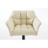 Taburete De Bar Damaso Crema,Negro