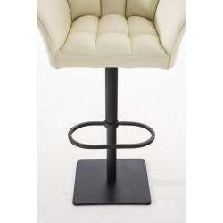 Taburete De Bar Damaso Crema,Negro