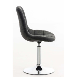 Silla Lounge Emil en Tela Gris oscuro
