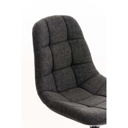 Silla Lounge Emil en Tela Gris oscuro