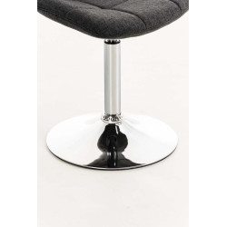 Silla Lounge Emil en Tela Gris oscuro