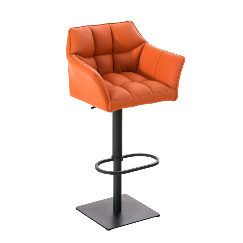 Taburete De Bar Damaso Naranja,Negro