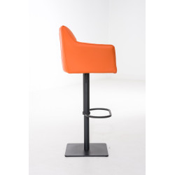 Taburete De Bar Damaso Naranja,Negro