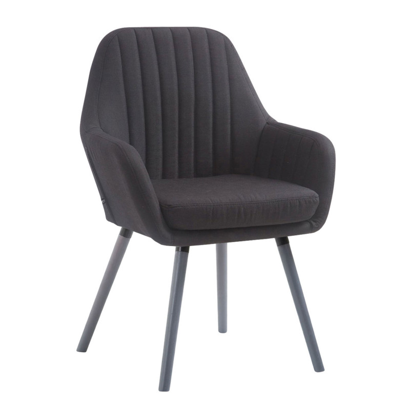 Silla De Visita Florian Negro,Gris
