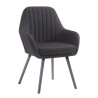 Silla De Visita Florian Negro,Gris