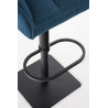 Taburete De Bar Damaso En Tela Azul,Negro