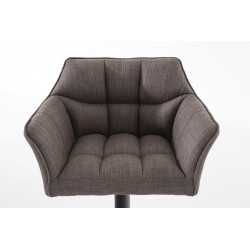 Taburete De Bar Damaso En Tela Gris,Negro
