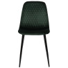 Silla de comedor Giverny en tela o terciopelo Terciopelo,Verde