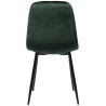 Silla de comedor Giverny en tela o terciopelo Terciopelo,Verde