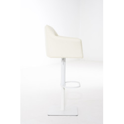 Taburete De Bar Damaso Crema,Blanco