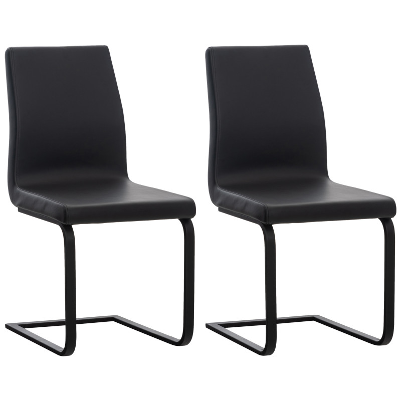 2er Set Esszimmerstühle Belley Kunstleder