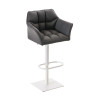 Taburete De Bar Damaso Gris,Blanco