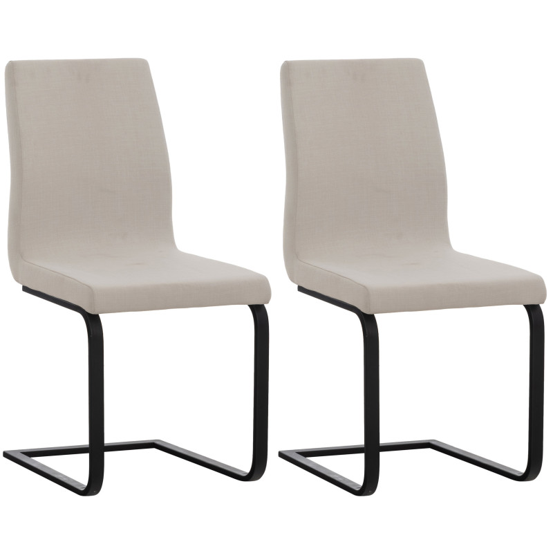 2er Set Esszimmerstühle Belley Stoff