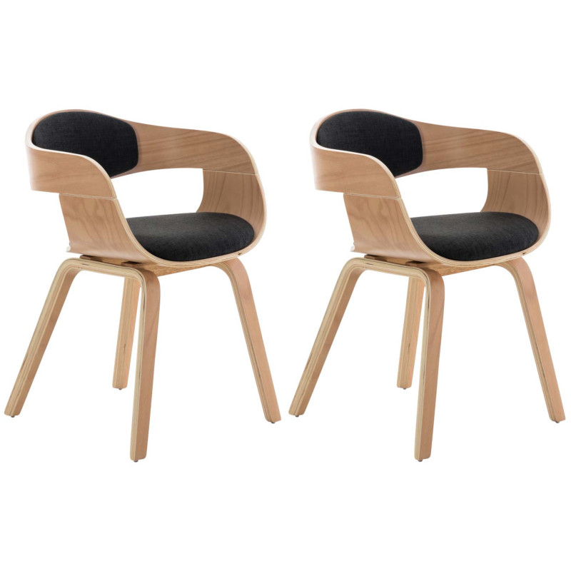 2er Set Stühle Kingston Stoff