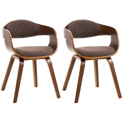 2er Set Stühle Kingston Stoff
