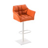 Taburete De Bar Damaso Naranja,Blanco