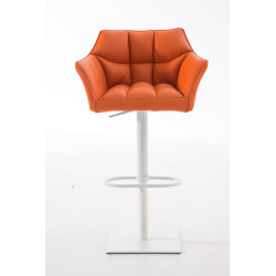 Taburete De Bar Damaso Naranja,Blanco