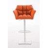 Taburete De Bar Damaso Naranja,Blanco