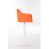 Taburete De Bar Damaso Naranja,Blanco