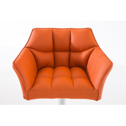 Taburete De Bar Damaso Naranja,Blanco