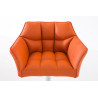 Taburete De Bar Damaso Naranja,Blanco