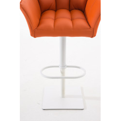 Taburete De Bar Damaso Naranja,Blanco