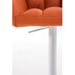 Taburete De Bar Damaso Naranja,Blanco