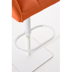 Taburete De Bar Damaso Naranja,Blanco