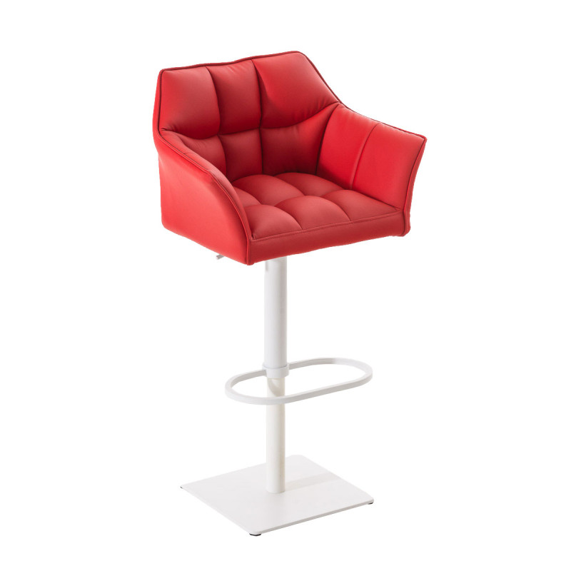 Taburete De Bar Damaso Rojo,Blanco