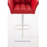 Taburete De Bar Damaso Rojo,Blanco