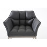Taburete De Bar Damaso Con Base De 4 Pies Gris,Acero inoxidable