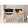 Stuhl Bruce Stoff natura