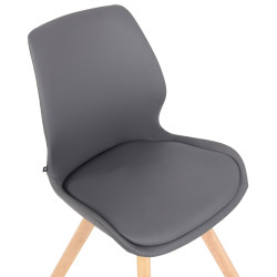 2er Set Stuhl Luna Kunstleder