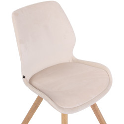 2er Set Stuhl Luna Samt
