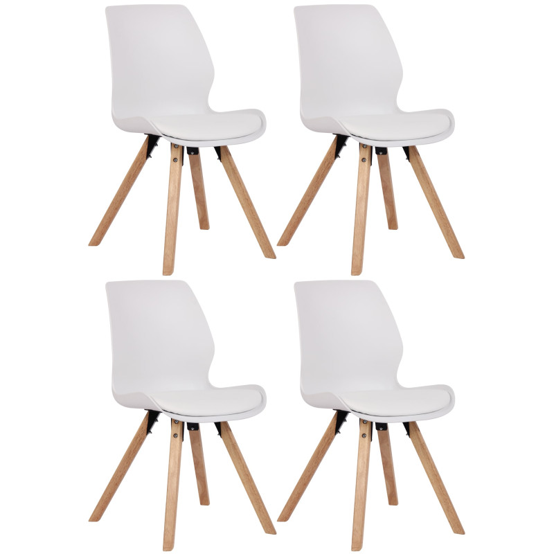 4er Set Stuhl Luna Kunststoff